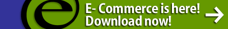 E-Commerce is here! Download now! (E-commerce banner 2)